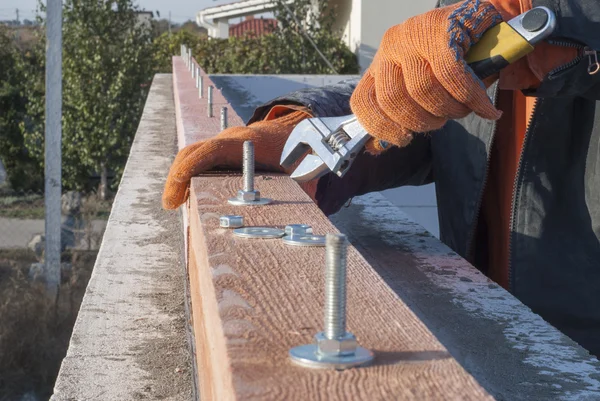 Installation of roof system — Stock Photo, Image