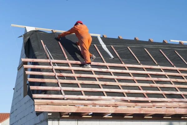 Nstallation of a roof — Stock Photo, Image