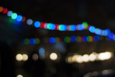 bokeh gece ışık