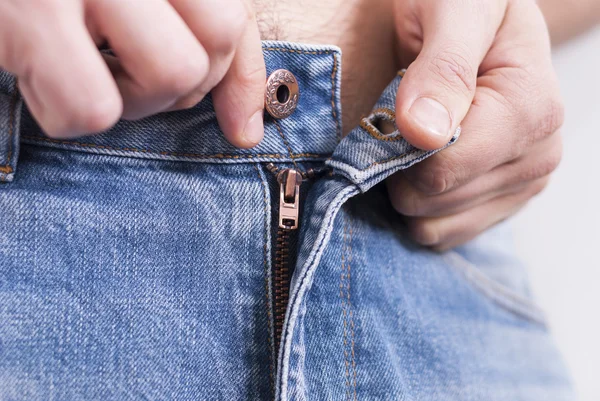 Mannen i jeans — Stockfoto