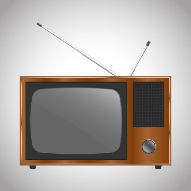 Retro televizyon vektör