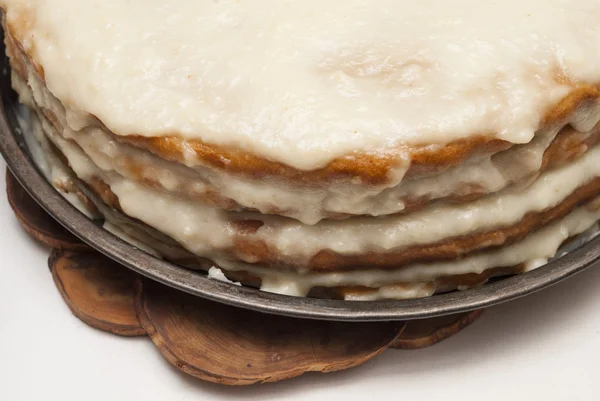 ホワイト クリームのケーキ — ストック写真