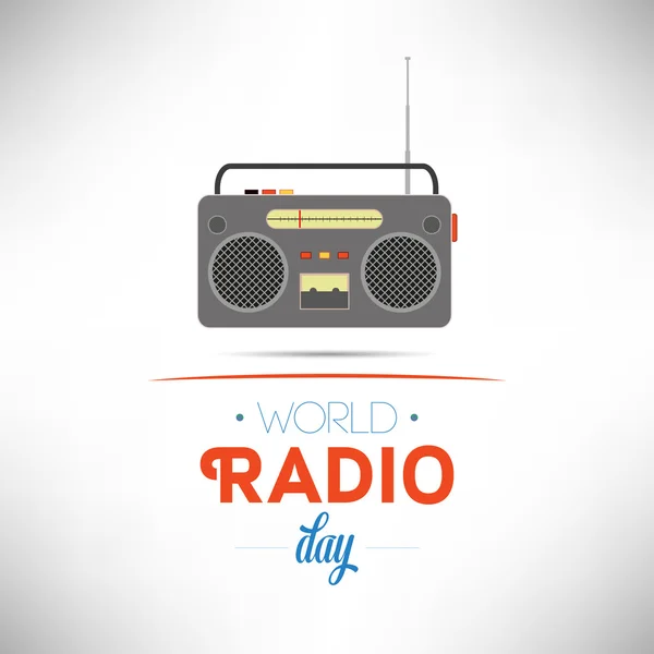 Día mundial de la radio — Vector de stock