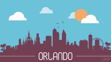 Orlando ABD skyline siluet