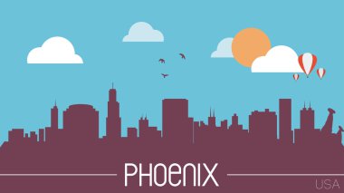 Phoenix ABD skyline siluet