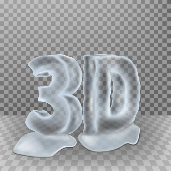 Kostki lodu 3D — Wektor stockowy