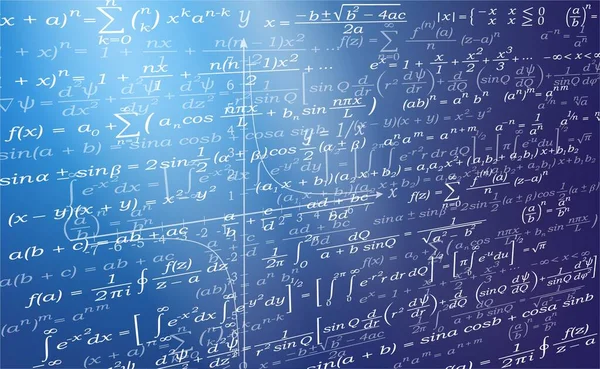 Fórmulas y gráficos en matemáticas. — Archivo Imágenes Vectoriales