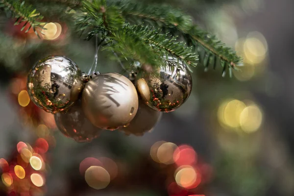 christmas tree decorations vintage rendering lense