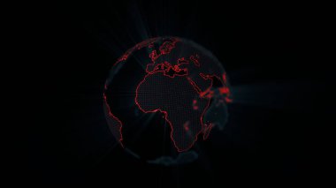 Siyah zemin üzerinde şeffaf toprak