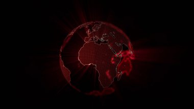 Siyah zemin üzerinde şeffaf toprak