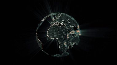 Siyah zemin üzerinde şeffaf toprak