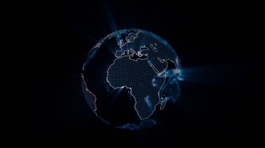 Siyah zemin üzerinde şeffaf toprak