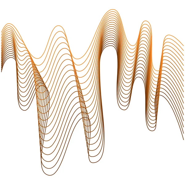 Modèle Abstrait Ondes Colorées Gradient Transition Transparent Vibration Fond Numérique — Image vectorielle