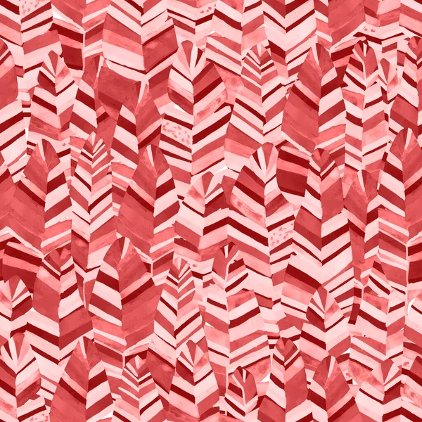 Gestreepte Bladeren Naadloze Vector Patroon Achtergrond Ornament Voor Stoffen Wallpapers — Stockvector