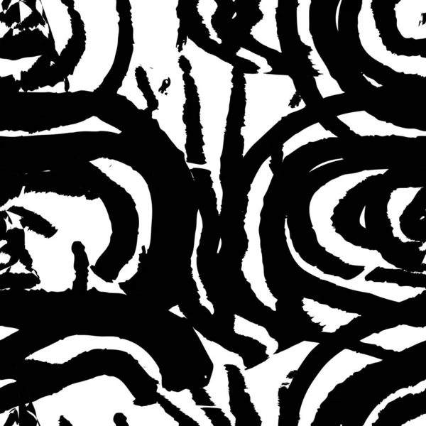 Motifs Vectoriels Sans Couture Cercles Abstraits Poils Brosse Pour Tissu — Image vectorielle