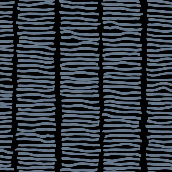 ベクトルシームレス抽象的な水平ストライプベージュグレー 塗料のテクスチャ不均一な縞 手描き — ストックベクタ