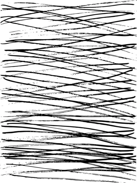 Векторная Гранжевая Текстура Горизонтальных Линий Абстрактные Строки Черно Белый Простой — стоковый вектор