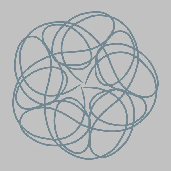 Vektorová Geometrická Ilustrace Návrh Povrchového Vzoru Geometrickými Kulatými Tvary Kruhy — Stockový vektor