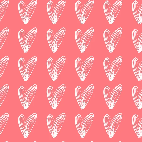 Vector Patrón Sin Costura Corazones Pequeños — Vector de stock