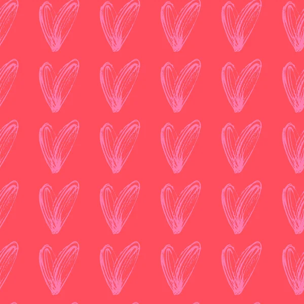 Vector Patrón Sin Costura Corazones Pequeños — Archivo Imágenes Vectoriales