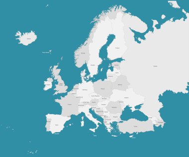 Avrupa harita ve ülkeler