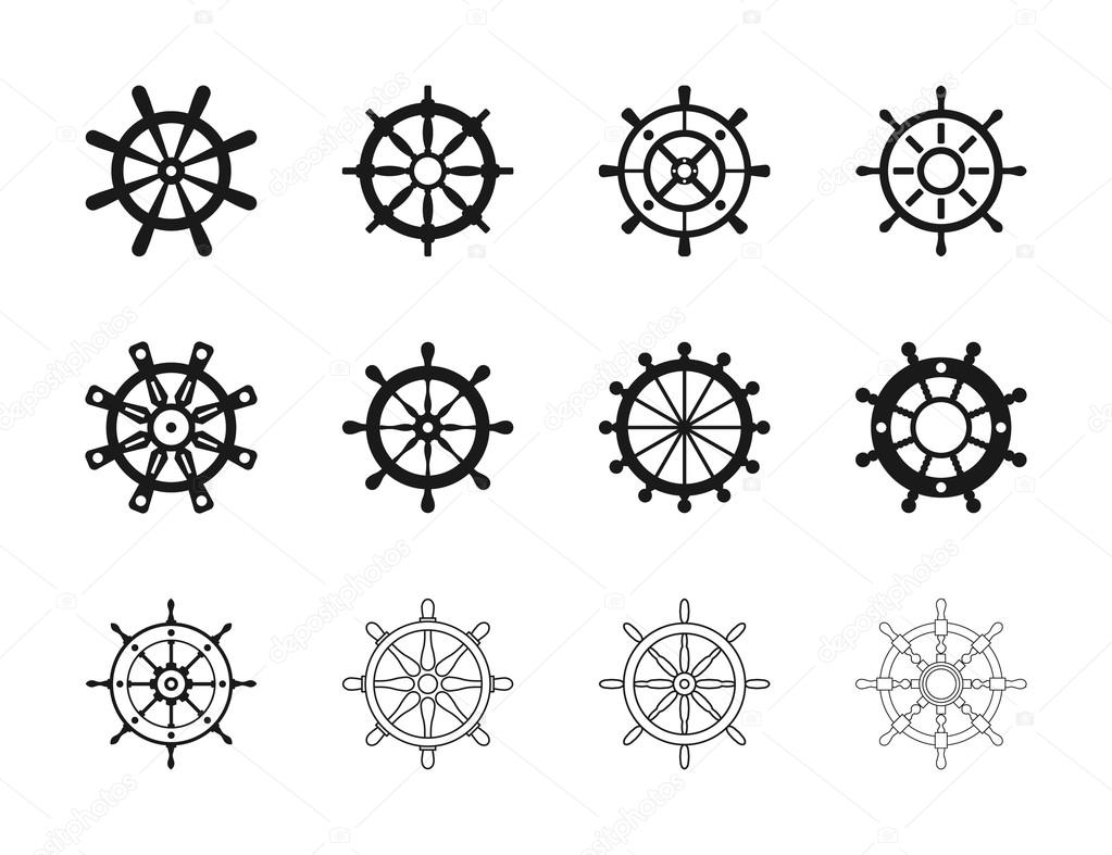 Nautical Ship Wheel Set