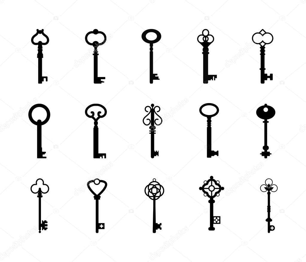 Vintage Vector Keys