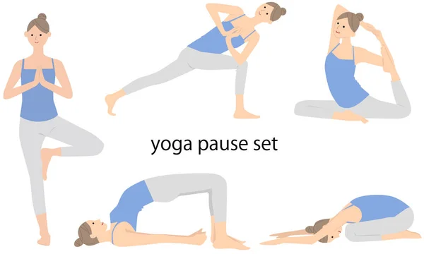 Vector Illustratie Van Yoga Pose — Stockfoto