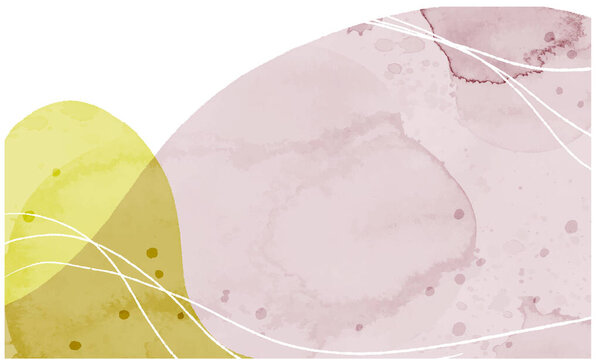 Streamlined hand drawn watercolor background
