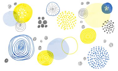 İskandinav çiçek arkaplan malzeme vektörü