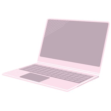 Pop dizüstü bilgisayarın vektör illüstrasyonu