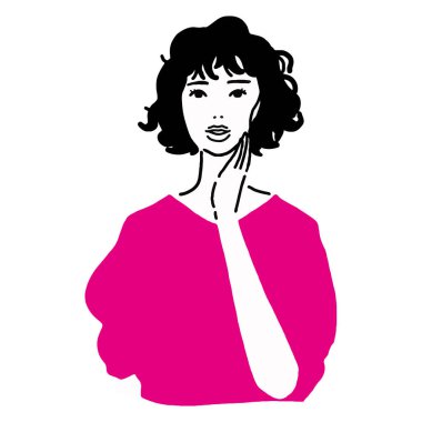 Sıkıntılı bir kadın