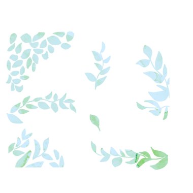 Yaprak materyalinin vektör illüstrasyonu