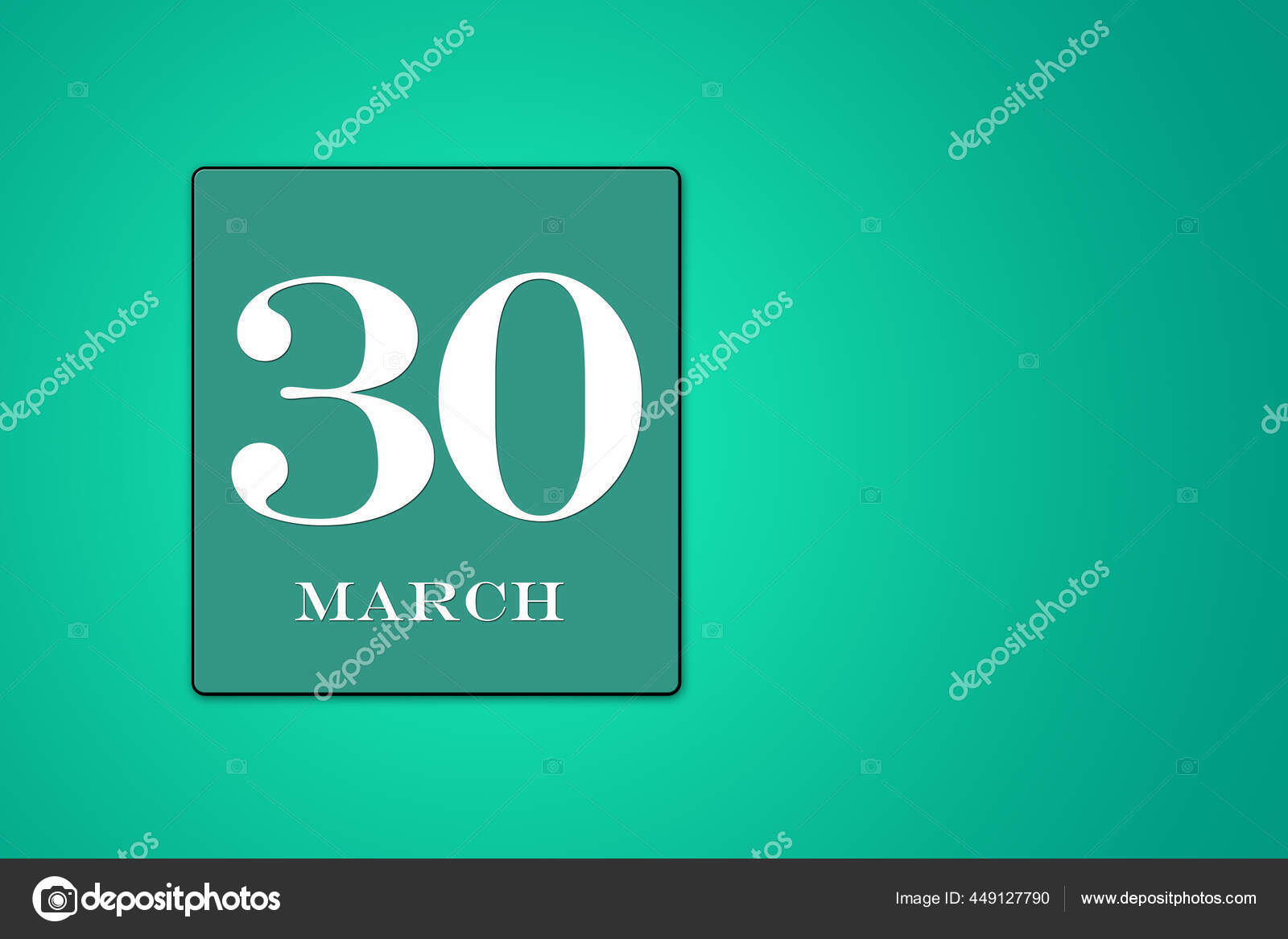 简单的日历日期为3月绿色背景上的蓝绿色框架1月30日 图库照片 C Ovnelli 简单的日历日期为3月绿色背景上的蓝绿色框架1月30日 图库照片 C Ovnelli