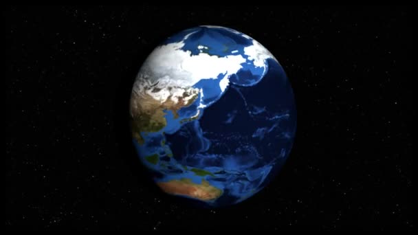 Rotating Earth 360 Degree — Stock Video