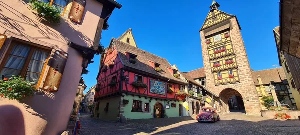 Riquewihr Alsace Fransa Daki Eski Kapı Kulesi — Stok fotoğraf