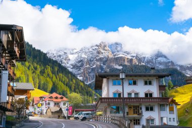 Ortisei Köyü, Val Gardena, Dolomites - Trentino Alto Adige, İtalya