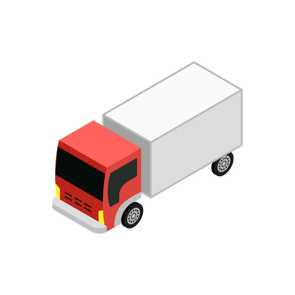 Isometric delivery truck — Stock Vector