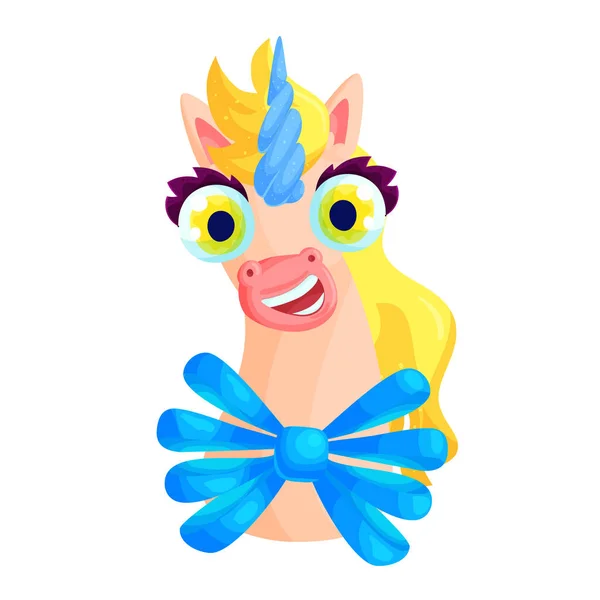 Funny cartoon unicorn Royalty Free Stock Vectors