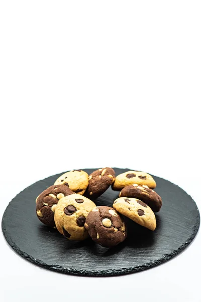 Cookies Auf Weißem Hintergrund Studio — Stockfoto