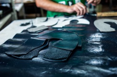 Yüksek kaliteli deri ayakkabılar üreten fabrika.