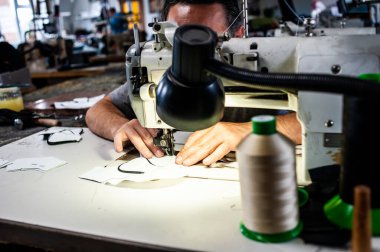 Yüksek kaliteli deri ayakkabılar üreten fabrika.