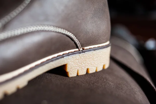 Fábrica Para Produção Sapatos Couro Alta Qualidade — Fotografia de Stock