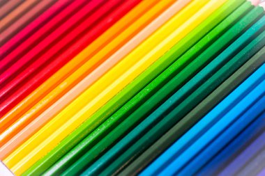 Stüdyo boyama kalemlerinin fotoğrafını kapat