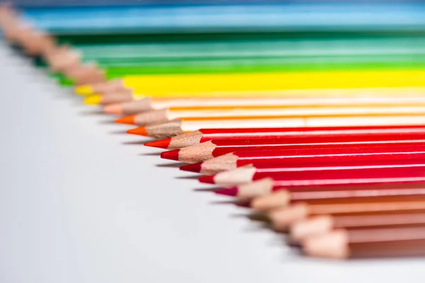 Assortment of colored pencils.Colored Drawing Pencils.Colored drawing pencils in a variety of colors