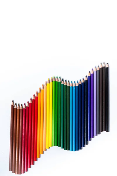 Bermacam Macam Pensil Berwarna Warna Gambar Pencils Warna Gambar Pensil — Stok Foto