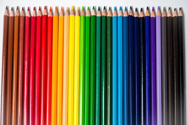 Studio Close Photo Coloring Pencils — Stock Photo, Image