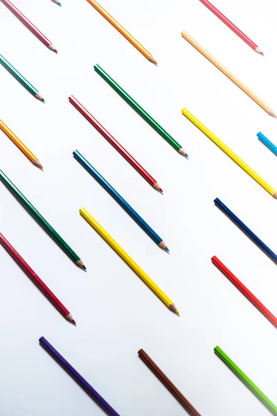 Studio Zbliżenie Zdjęcie Kolorowanki Ołówki — Zdjęcie stockowe