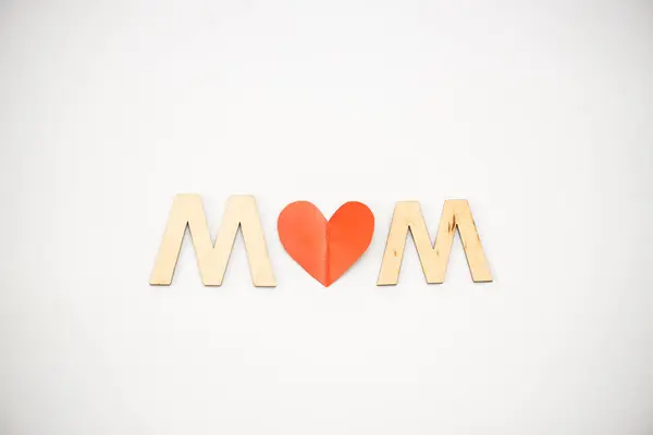 Wooden Letter Love You Letters White Background — Stockfoto