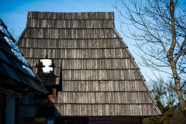 Gammalt Trähus Byn — Stockfoto